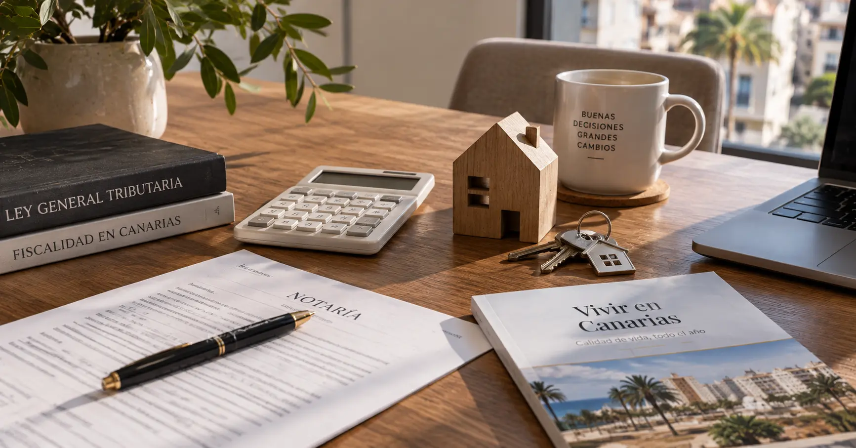 Documentos y calculadora para liquidar los impuestos de la venta de una vivienda en Canarias